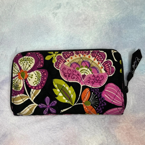 Vera Bradley Handbags - Vera Bradley Accordion Wallet Pirouette Pink